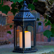 lanterne a led - style marocain - smart garden